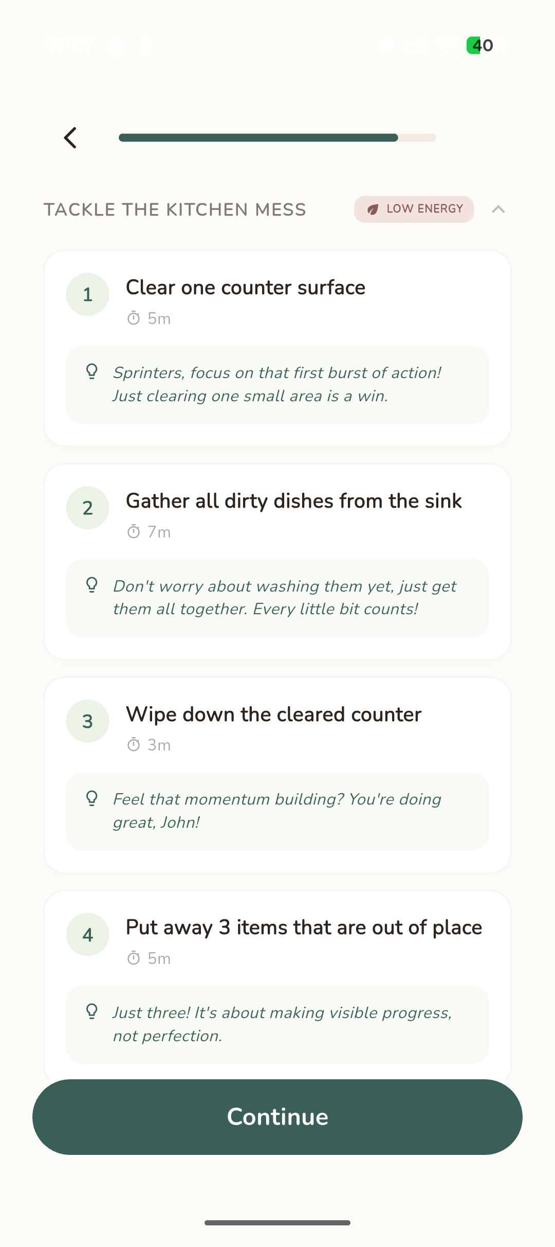 Task Breakdown Example